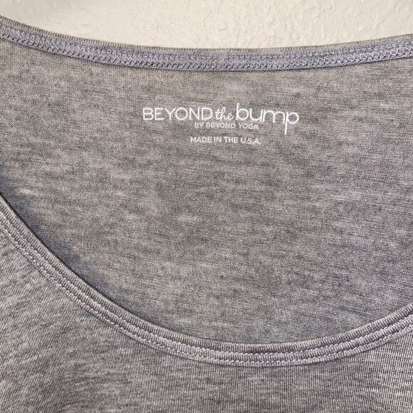 Beyond Yoga Maternity Top Long Sleeve Size Large Gray - Picture 2 of 5